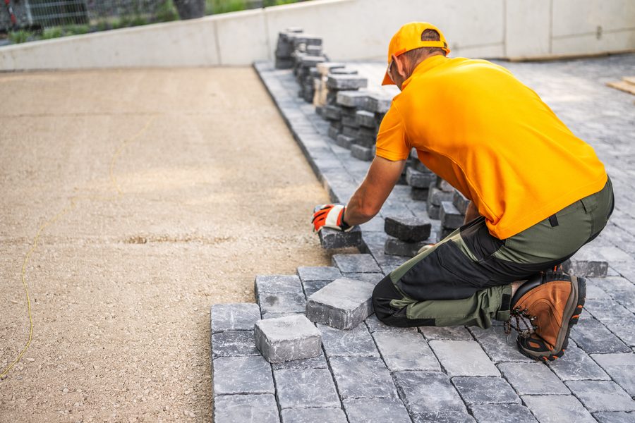 Large-scale commercial hardscape construction — Colorado